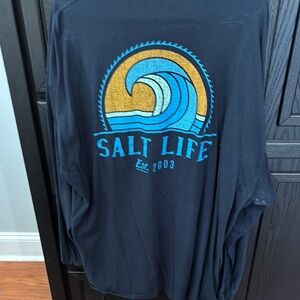 Salt Life Navy Blue Graphic Shirt